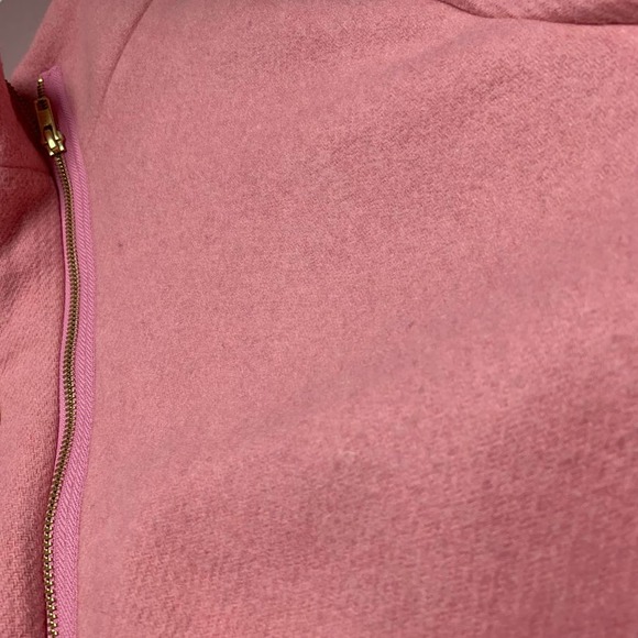 J. Crew Mercantile Plus Size 24 Women's Wool City Coat Cocoon Pink Fresh Rose - Picture 10 of 11